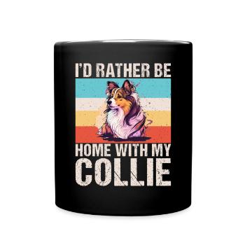 Cadeaux Collie - Mug uni - noir - Devant