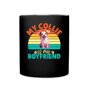 Collie Gifts - Tasse einfarbig - Schwarz - Vorne