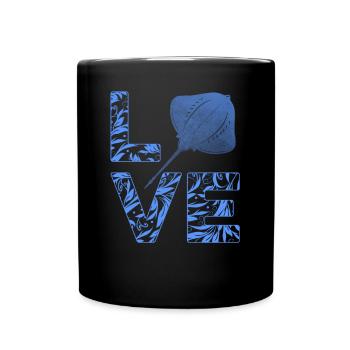 Manta Ray Love Manta Rays Lover Stingray - Tasse einfarbig - Schwarz - Vorne