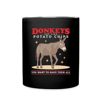 Âne propriétaire âne âne amoureux cadeau d’âne - Mug uni - noir - Devant