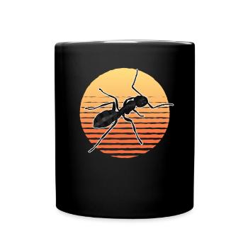 Fourmis Ferme | Cadeau Formicarium de fourmi - Mug uni - noir - Devant