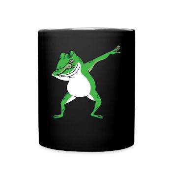 Enfants Dabbing Grenouille Amphibien Cool Toad Lover - Mug uni - noir - Devant