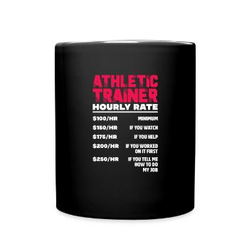 Sportmediziner - Tasse einfarbig - Schwarz - Vorne