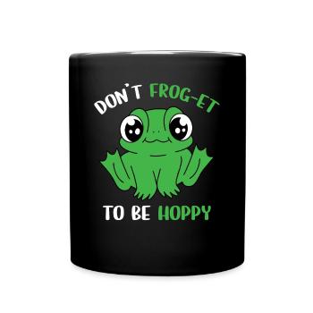 Herpetologist Toad Cute Don't Frog To Be Hoppy Amp - Tasse einfarbig - Schwarz - Vorne