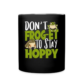 Crapaud Passionné Amphibien Mignon Don’t Frog Et To St - Mug uni - noir - Devant