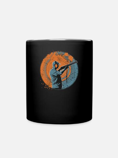 Pigeon d’argile tir pigeons d’argile vintage - Mug uni - noir