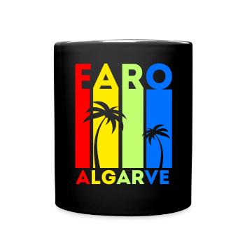Faro Algarve Portugal Idée de vacances - Mug uni - noir - Devant