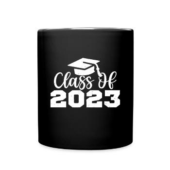CLASS OF 2023 Senior 2023 Graduation - Full Colour Mug - black - Front