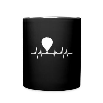 Hot Air Balloon - Full Colour Mug - black - Front