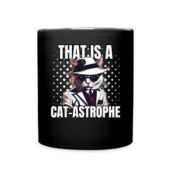 Cat Shirt Cat Gift Idea Putty - Full Colour Mug - black - Front