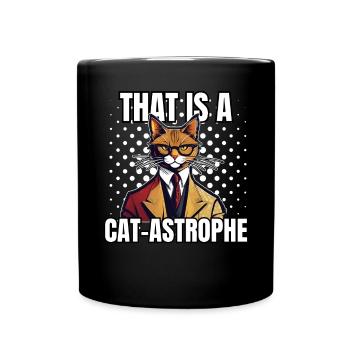 Cat Shirt Cat Gift Idea Putty - Full Colour Mug - black - Front
