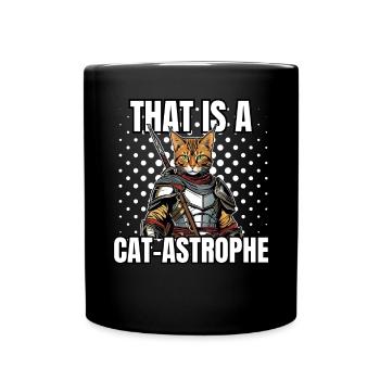 Cat Shirt Cat Gift Idea Putty - Full Colour Mug - black - Front