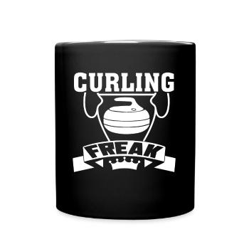 Curling Curling Freak - Full Colour Mug - black - Front