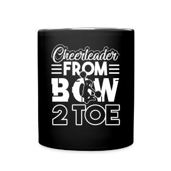 Cheerleading Cheerleader From Bow 2 Toe 1 - Full Colour Mug - black - Front