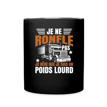 Drôle Poids Lourd - Mug uni - noir - Devant