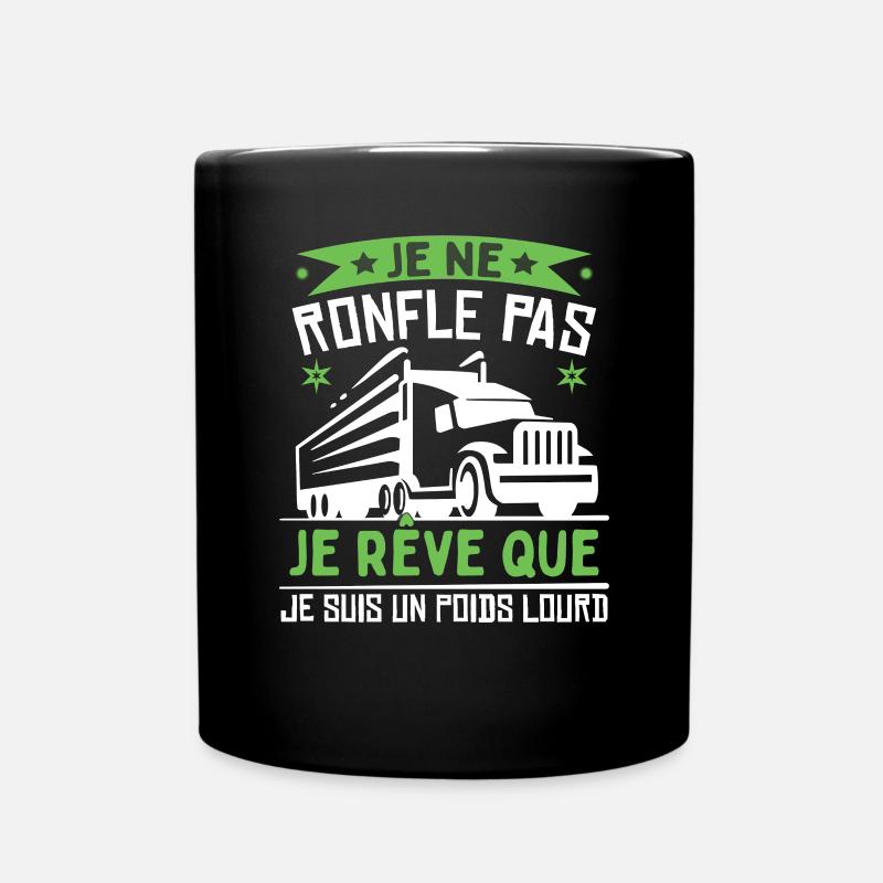 Je Suis Un Poids Lourd - Mug uni - noir