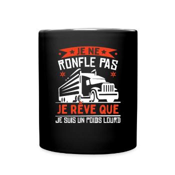 Poids Lourd Humour - Mug uni - noir - Devant