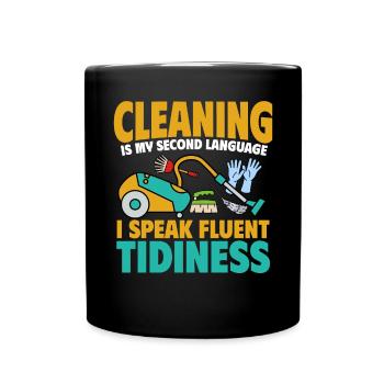 Aide domestique, femme de ménage, femme de ménage - Mug uni - noir - Devant