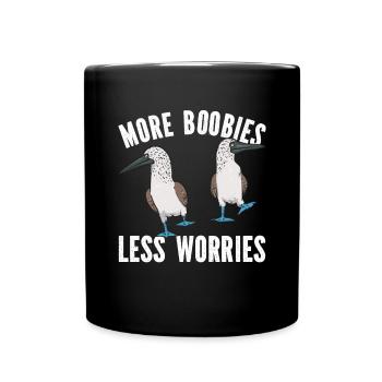 Blue-footed Booby Seabird Blue-footed Booby Seabird - Full Colour Mug - black - Front