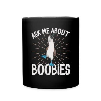 Blue-footed Booby Seabird Blue-footed Booby Seabird - Full Colour Mug - black - Front