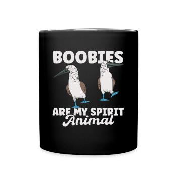 Blue-footed Booby Seabird Blue-footed Booby Seabird - Full Colour Mug - black - Front