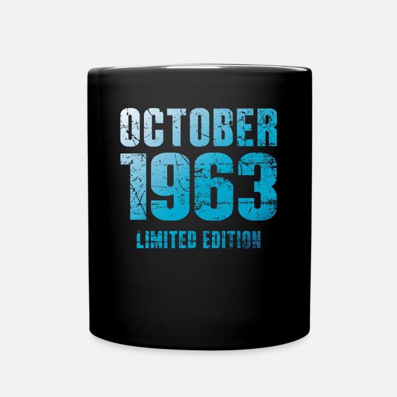 Octobre 1963 Cadeau d’anniversaire en édition limitée - Mug uni - noir