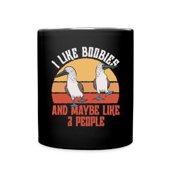 Blue-footed Booby Seabird Blue-footed Booby Seabird - Full Colour Mug - black - Front