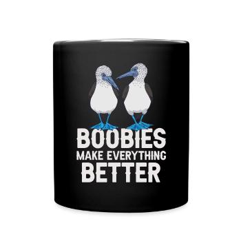 Blue-footed Booby Seabird Blue-footed Booby Seabird - Full Colour Mug - black - Front
