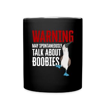 Blue-footed Booby Seabird Blue-footed Booby Seabird - Full Colour Mug - black - Front