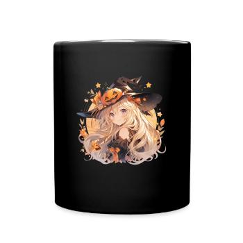 Hexe Hexen Hexe Halloween Hexen Outfit - Tasse einfarbig - Schwarz - Vorne