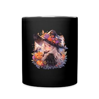 Hexe Hexen Hexe Halloween Hexen Outfit - Tasse einfarbig - Schwarz - Vorne