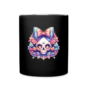 Skulls - Tasse einfarbig - Schwarz - Vorne