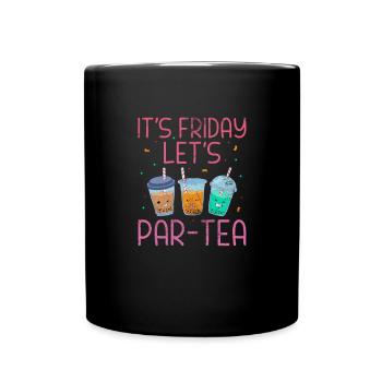 Bubble Tea Boba Tea Kawaii Cadeau - Mug uni - noir - Devant