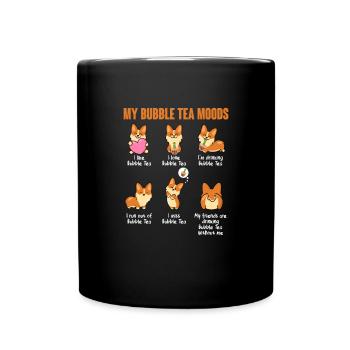 Thé à bulles - Mug uni - noir - Devant