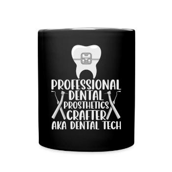 Funny dental technicians - Full Colour Mug - black - Front