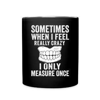 Drôle de technicien de laboratoire dentaire Dentiste - Mug uni - noir - Devant