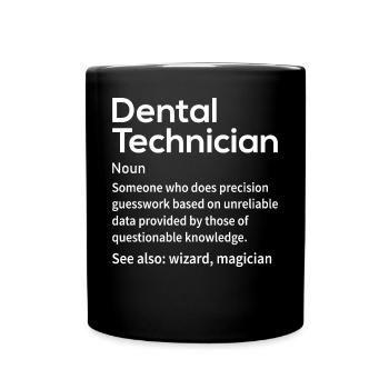 Funny dental technicians - Full Colour Mug - black - Front