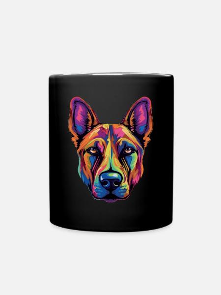 Berger Belge Malinois - Mug uni - noir