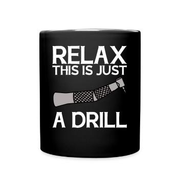 Funny Dental Lab Technician Dentist - Full Colour Mug - black - Front