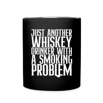 Juste un autre buveur de whisky avec un problème de tabagisme - Mug uni - noir - Devant
