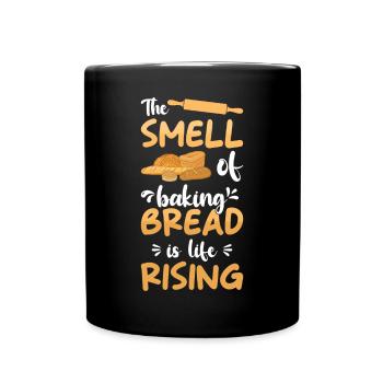 Brotliebhaber Frisch Gebackenes Brot Bäcker Backen - Tasse einfarbig - Schwarz - Vorne