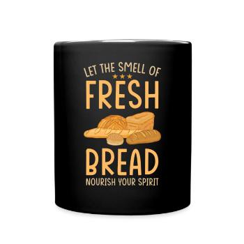 Bread Baker Baking - Full Colour Mug - black - Front
