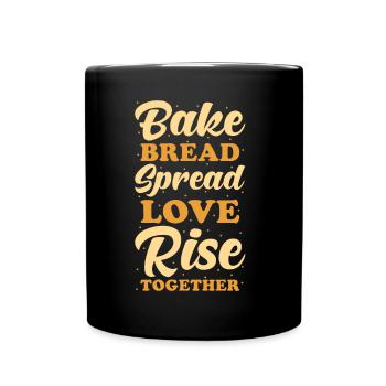 Bread Baker Baking - Full Colour Mug - black - Front