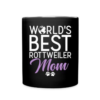 Rottweiler Gifts - Tasse einfarbig - Schwarz - Vorne