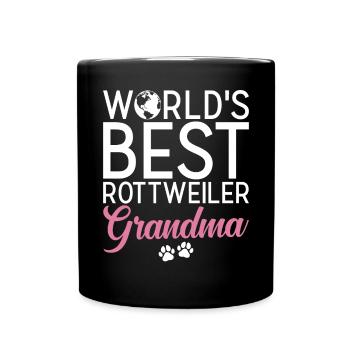 Rottweiler Gifts - Tasse einfarbig - Schwarz - Vorne