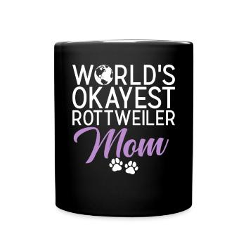 Rottweiler Gifts - Tasse einfarbig - Schwarz - Vorne