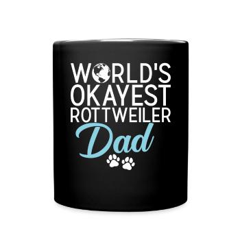 Rottweiler Gifts - Tasse einfarbig - Schwarz - Vorne