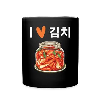 Kimchi Lover Korean Cuisine Spicy Food South Korea - Full Colour Mug - black - Front