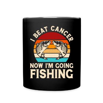 Anglers Fishing Fishing - Full Colour Mug - black - Front
