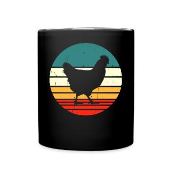 Chickens Chicken - Full Colour Mug - black - Front